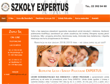 Tablet Screenshot of expertus.edu.pl